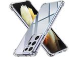 Custodia Per Samsung Galaxy S21 Ultra - Custodia Antiurto Trasparente Per Telefoni Cellulari Custodia Protettiva Antigraffio Ultra Sottile Phonillico