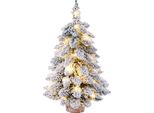 Albero Di Natale Artificiale 45 Cm Versatile Mini Pvc Simulazione Decorativo Ornamento Da Tavolo Bianco