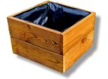 Fkl Design Home Deco Fioriera In Legno D26 (Teak, 40 X 40 X 28 Cm)