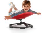 Costway Sedia Girevole Sensoriale Per Bambini, Sedia Girevole Per Bambini A 360° Con Base In Metallo Antiscivolo, Sedia Per Bambini Da Interno Per Bambini 3+ Rosso