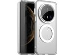 Custodia Magnetica Per Huawei Mate 70 Pro+, Sottile Custodia Traslucida Opaca Antiurto Bianco