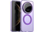 Custodia Magnetica Per Huawei Mate 70 Pro+, Sottile Custodia Antiurto Traslucida Opaca Viola