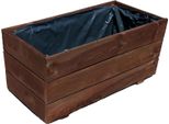 Fioriera In Legno Fioriera Per Giardino Terrazza Cassetta In Legno Fioriera In Legno Impregnata D26 (Palissandro, 60 X 30 X 29 Cm)