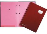 Pagna 24102-01 Cartella Firmata "De Luxe"", Din A4, 10 Scomparti, Rosso"