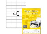Top Stick 8698 Etichette Universali 52,5 X 29,7 Mm 100 Fogli