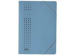 Elba 400010053 Eckspanner Chic A4, FüR Ca. 150 Din A4-BläTter, Mit Eckspannergummi, Aus 320 G/M² Karton (Rc), Blau