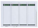 Leitz 1680-00-85 1680 Etichette Dorsali Per Inserimento In Pc - Cartone, Corte/Larghe, 100 Pezzi, Grigio Chiaro
