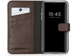 Cover Per Iphone Xs/ Iphone X - Vera Pelle - Selencia Flip Flap - Marrone