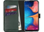 Custodia Per Samsung Galaxy A20E - Vera Pelle - Custodia Selencia Flap - Verde
