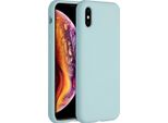 Custodia Per Iphone Xs/ Iphone X - Silicone - Custodia Morbida Accezz/Copertina Posteriore - Azzurro