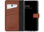 Custodia Per Samsung Galaxy S20 Fe - Vera Pelle - Custodia Selencia Flip Flap - Marrone Chiaro