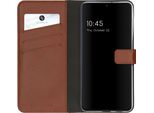Custodia Per Samsung Galaxy S21 Plus - Vera Pelle - Custodia Selencia Flip Flap - Marrone Chiaro