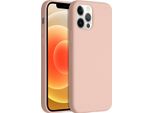 Iphone 12 Pro/ Iphone 12 Cover - Silicone - Accezz Soft Case/Backcover - Rosa