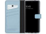 Custodia Per Samsung Galaxy S20 Fe - Vera Pelle - Selencia Flip Flap - Azzurro