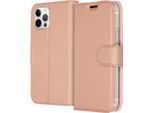 Cover Per Iphone 12 Pro/ Iphone 12 - Pelle Finta - Custodia Accezz Flip Flap - Rosa