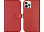 Iphone 12/ Iphone 12 Pro Cover - Vera Pelle - Custodia Selencia Flip Flap - Rosso