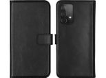 Samsung Galaxy A52/Samsung Galaxy A52S/Samsung Galaxy A52 Custodia - Vera Pelle - Selencia Flip Cover - Nero