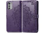 Motorola Moto E32S/Motorola Moto E32 Cover - Pelle Finta - Flip Cover Imoshion - Viola