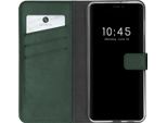 Custodia Per Iphone 13 Pro Max - Vera Pelle - Selencia Flip Cover - Verde