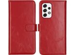 Samsung Galaxy A53 Cover - Vera Pelle - Selencia Flip Flap - Rosso