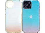 Aurora Custodia Custodia Per Iphone 12 Pro Max Gel Neon Cover Blu