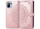 Custodia Xiaomi 11 Lite Ne/Xiaomi Mi 11 Lite/Xiaomi Mi 11 Lite - Pelle Finta - Custodia A Ribalta Imoshion - Oro Rosa
