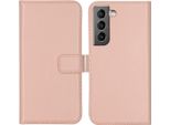 Custodia Per Samsung Galaxy S22 - Vera Pelle - Custodia Selencia Flip Flap - Rosa