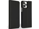 Custodia Per Iphone 13 Pro Max - Vera Pelle - Accezz Flip Cover - Nero