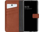 Custodia Per Samsung Galaxy S21 Fe - Vera Pelle - Custodia Selencia Flip Flap - Marrone Chiaro