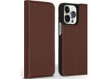 Cover Per Iphone 13 Pro - Vera Pelle - Custodia Flip-Up Accezz - Marrone