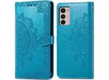 Motorola Moto G42 Sleeve - Pelle Finta - Flip Cover Imoshion - Colore Turchese