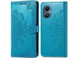 Oppo Reno 8 Lite Sleeve - Pelle Finta - Flip Cover Imoshion - Turchese