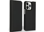 Custodia Per Iphone 13 Pro - Vera Pelle - Accezz Flip Cover - Nero