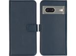 Google Pixel 7 Sleeve - Vera Pelle - Selencia Flip Cover - Blu