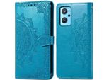 Oppo A96 Sleeve - Pelle Finta - Flip Cover Imoshion - Colore Turchese
