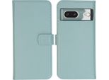 Cover Per Google Pixel 7 - Vera Pelle - Selencia Flip Cover - Azzurro