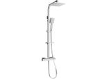 Mexen CQ45 Set Doccia Esterna Con Soffione E Rubinetto Termostatico, Cromo - 772504595-00