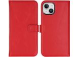 Cover Iphone 15 - Vera Pelle - Custodia Selencia Flip Flap - Rosso