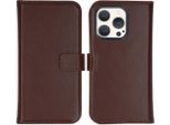 Cover Per Iphone 15 Pro - Vera Pelle - Selencia Flip Flap - Marrone