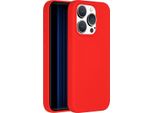 Custodia Per Iphone 15 Pro - Silicone - Accezz Soft Case/Backcover - Rosso