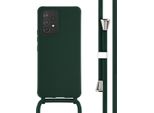 Custodia Samsung Galaxy A53 - Silicone - Imoshion Custodia Morbida/Manicotto Con Cinturino/Copertura Posteriore - Verde Scuro
