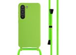 Custodia Samsung Galaxy S23 - Silicone - Imoshion Custodia Morbida/Manicotto Con Cinturino/Copertura Posteriore - Verde