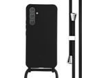 Samsung Galaxy A54 Sleeve - Silicone - Imoshion Custodia Morbida/Manicotto Con Cinturino/Copertura Posteriore - Nero