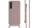 Samsung Galaxy S23 Fe Cover - Silicone - Imoshion Custodia/Copertura Morbida Con Cinturino/Copertura Posteriore - Rosa