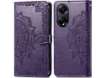Oppo A98 Sleeve - Pelle Finta - Flip Cover Imoshion - Viola