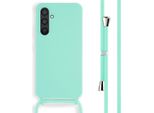 Custodia Samsung Galaxy S23 Fe - Silicone - Imoshion Custodia Morbida/Manicotto Con Cinturino/Copertura Posteriore - Verde Menta