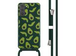 Custodia Samsung Galaxy S21 Plus - Silicone - Imoshion Custodia Morbida/Manicotto Con Cinturino/Copertura Posteriore - Verde