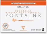 Tampone Per Acquerello Clairefontaine Fontaine Pressato A Caldo 26 X 36 Cm, 20 Fogli, 300 G