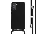Custodia Samsung Galaxy S21 Fe - Silicone - Imoshion Custodia Morbida/Manicotto Con Cinturino/Copertura Posteriore - Nero