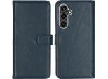 Custodia Per Samsung Galaxy S23 Fe - Vera Pelle - Custodia Selencia Flip Flap - Blu